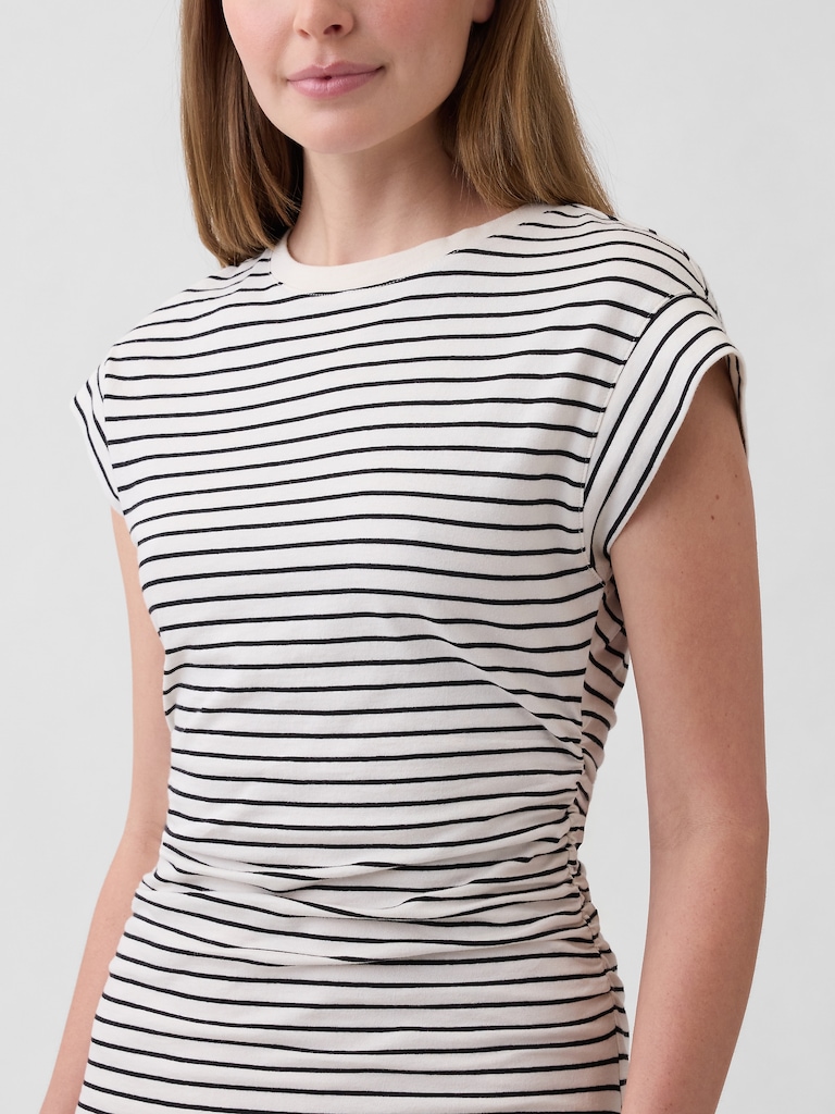 Ruched Jersey Mini Dress