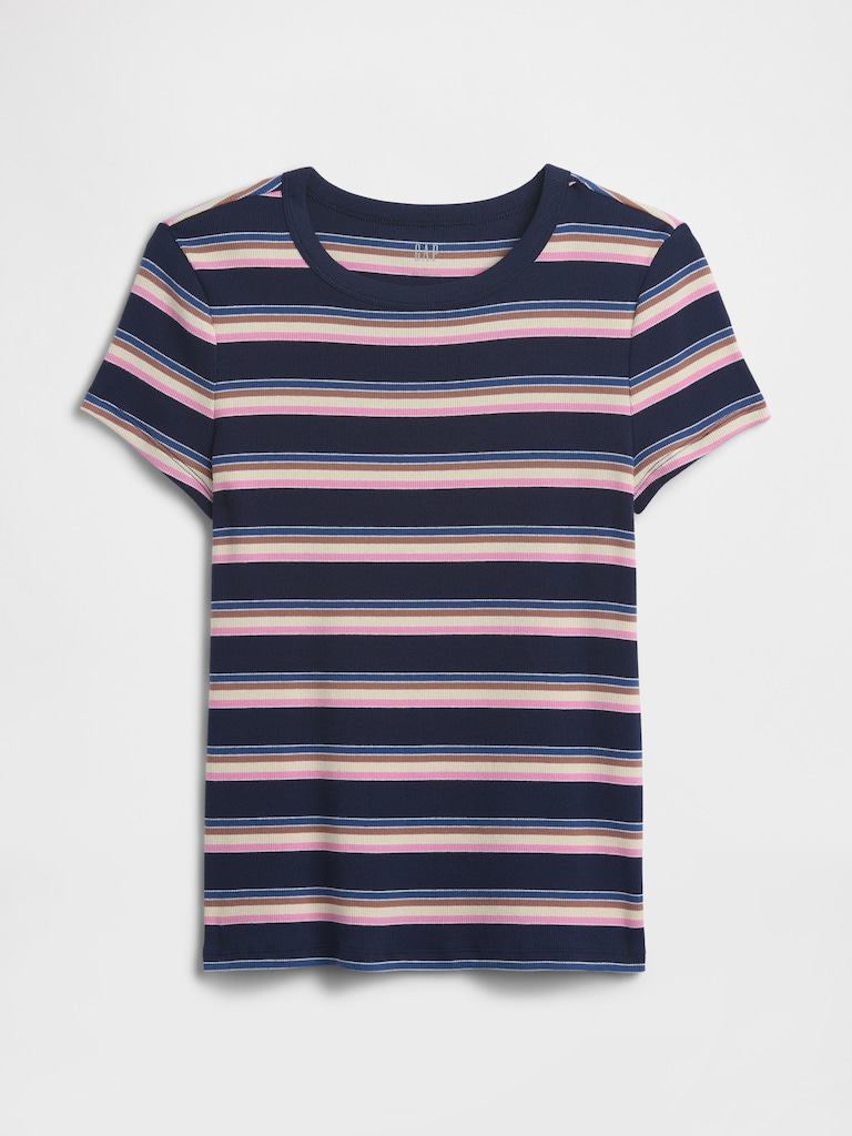 Essential Ribbed Crewneck T-Shirt