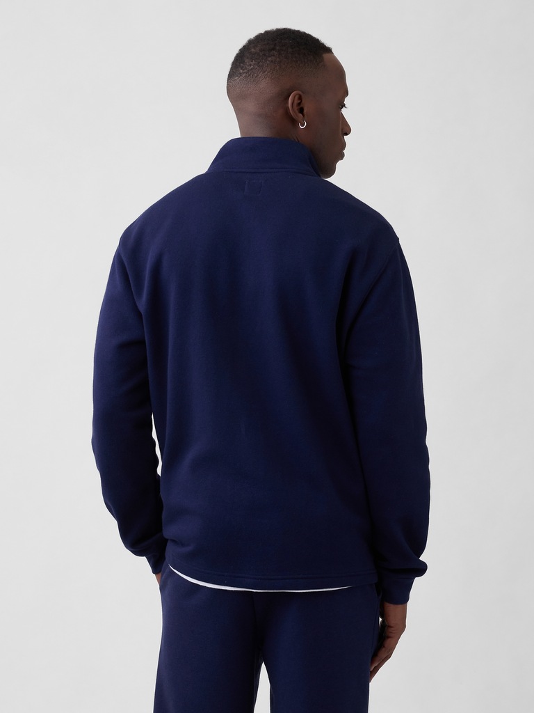 Relaxed Gap Graphic Quarter-Zip Sweatshirt