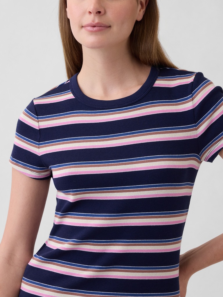 Essential Ribbed Crewneck T-Shirt