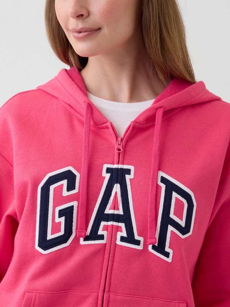 Relaxed Gap Logo Zip Hoodie