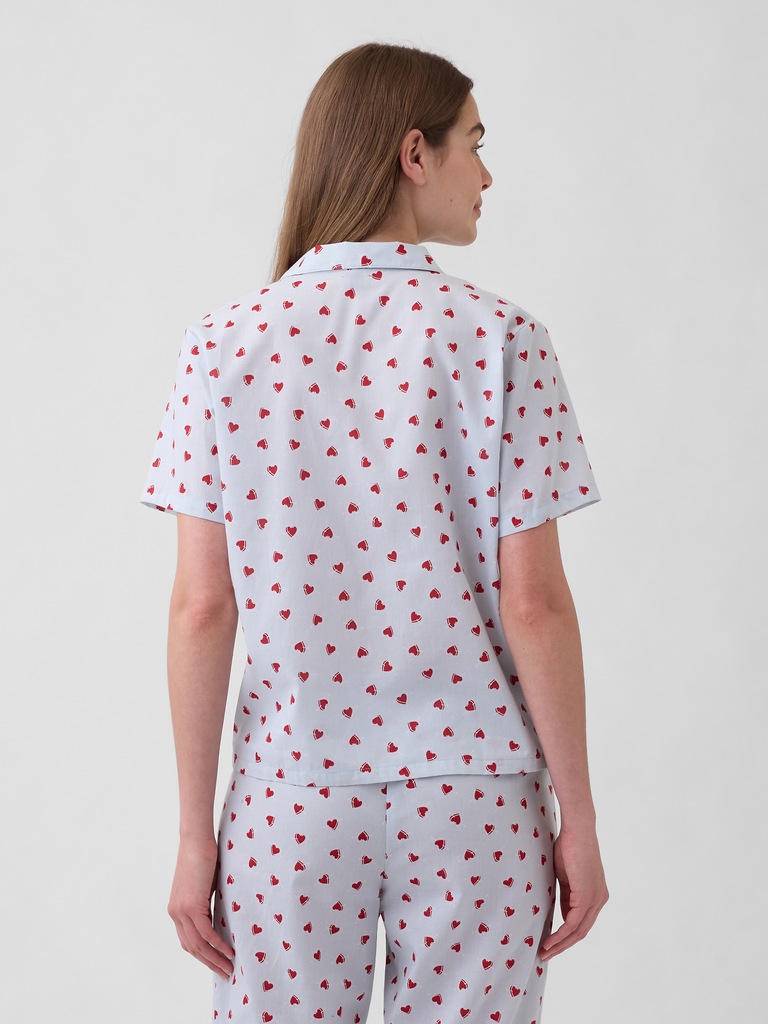 Print Poplin PJ Shirt