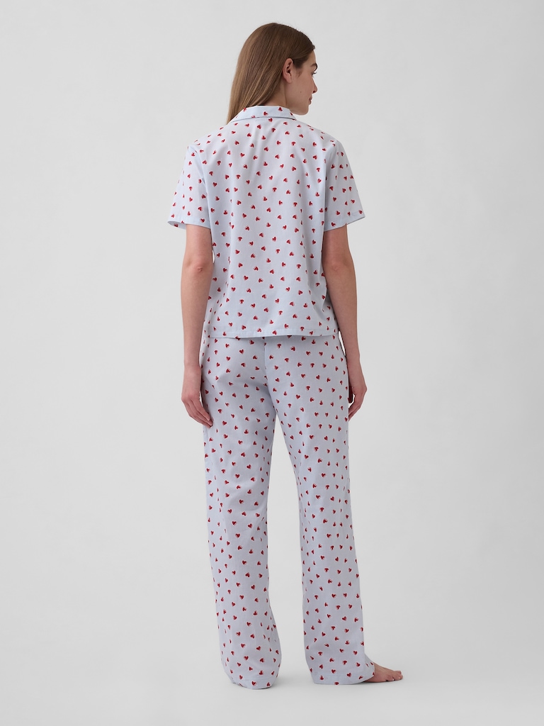 Print Poplin PJ Pants