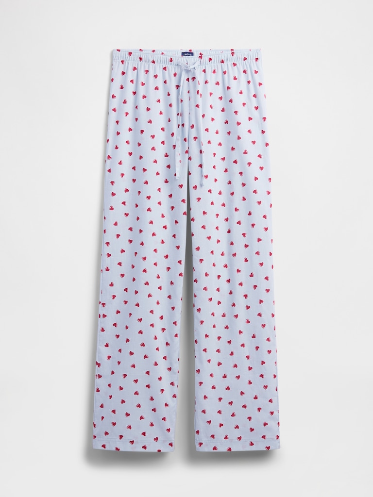 Print Poplin PJ Pants
