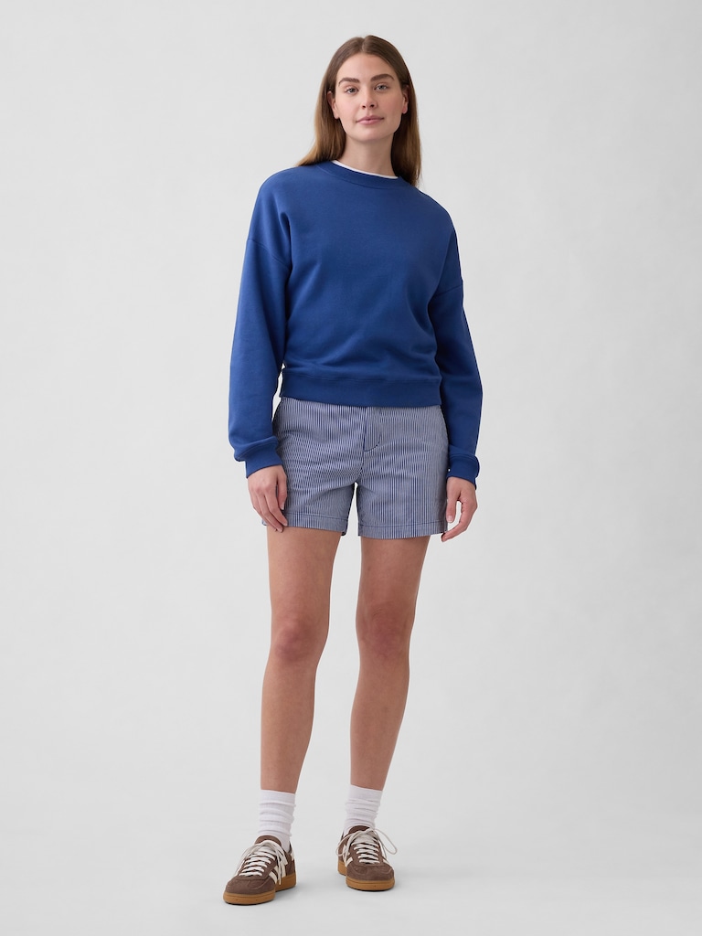 5" Mid Rise Downtown Khaki Shorts