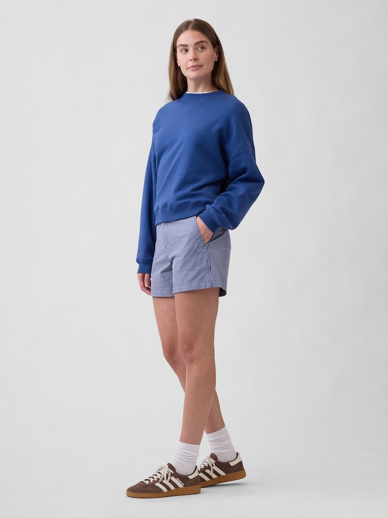 5" Mid Rise Downtown Khaki Shorts