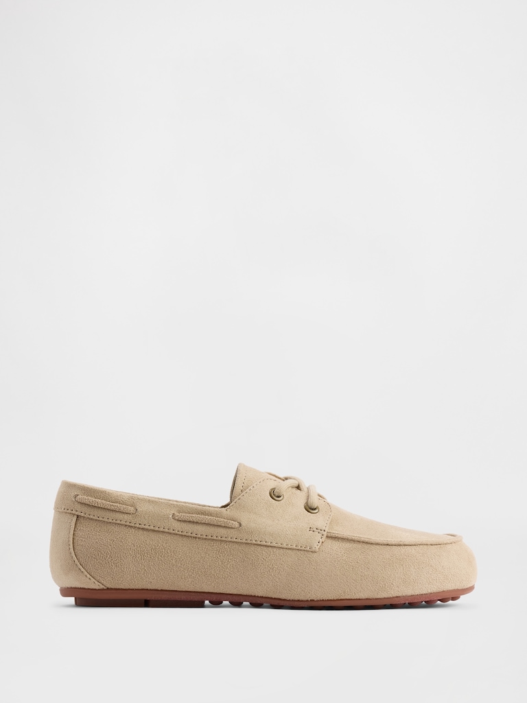 Kids Vegan Suede Loafers