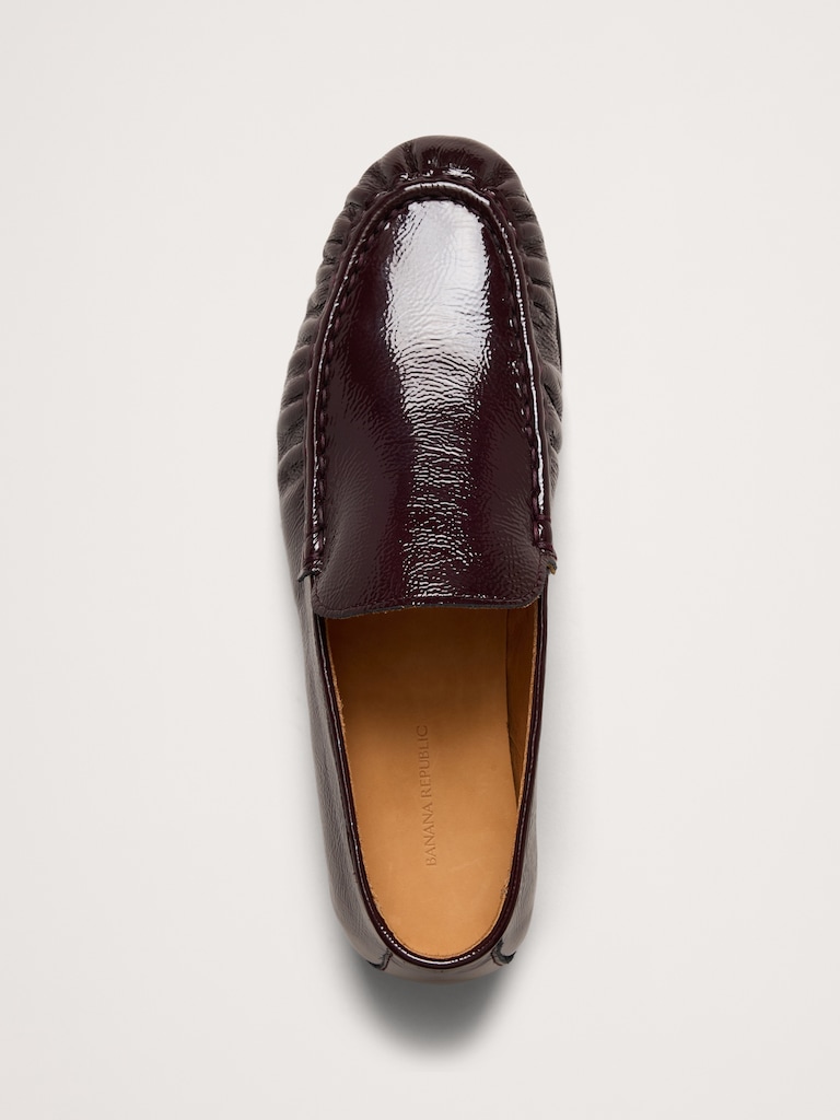 Leather Moc-Toe Loafer