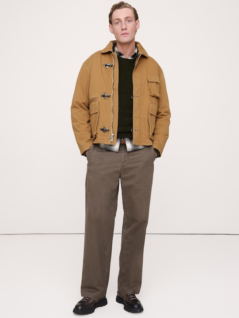 Cotton Fireman-Clasp Jacket