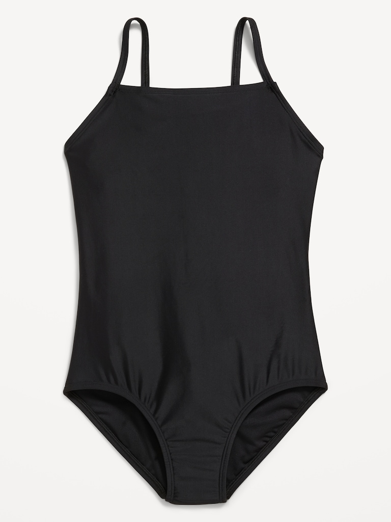 Back Cutout One-Piece Swimsuit for Girls