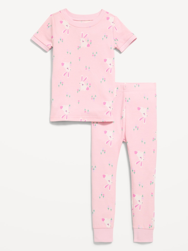 Printed Unisex Snug-Fit Pajama Set for Toddler & Baby