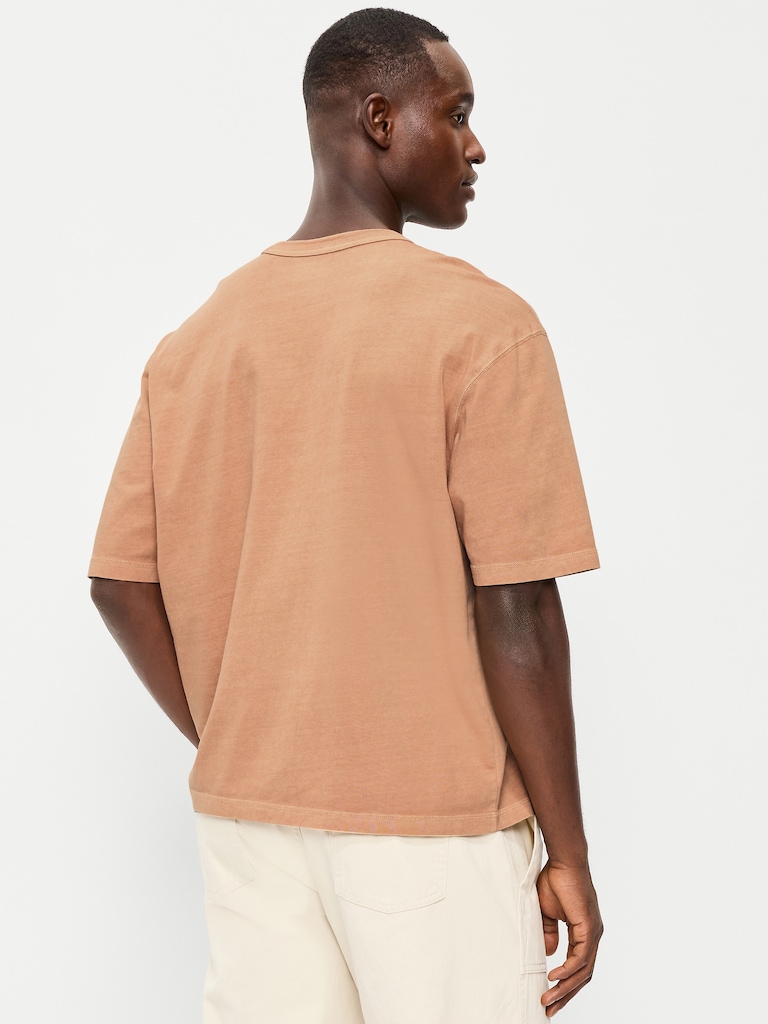 Garment-Dyed Heavyweight Cropped T-Shirt