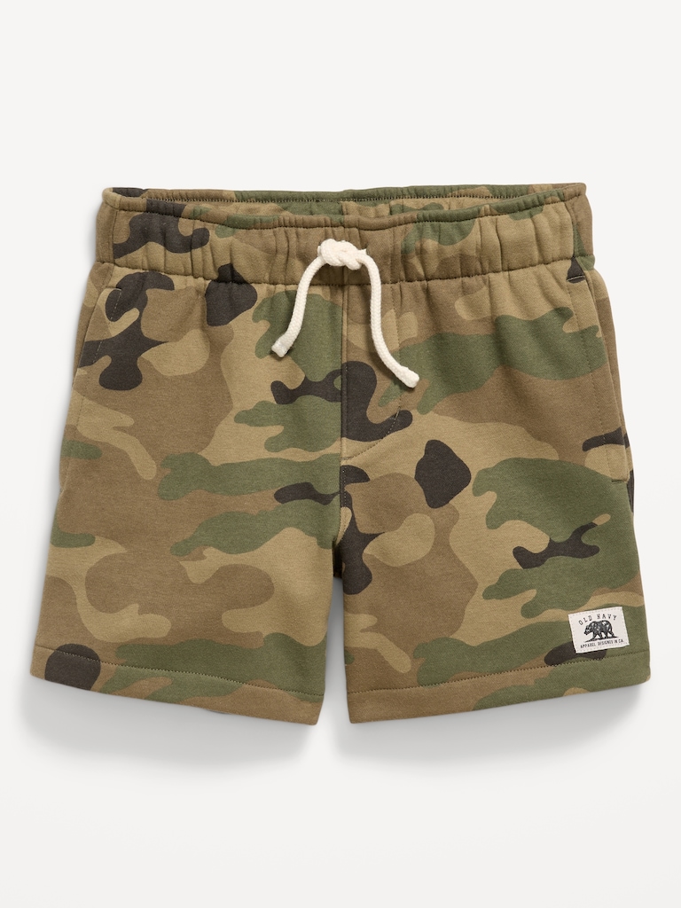 Below Knee Logo-Graphic Fleece Jogger Shorts for Boys