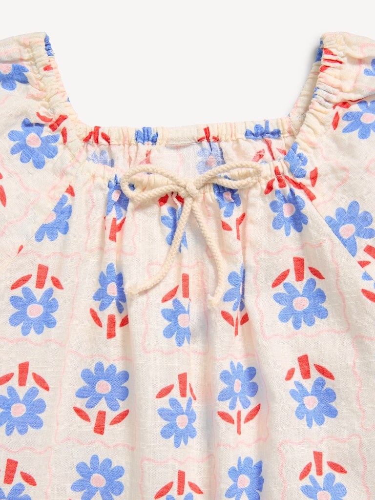 Printed Retro Swing Dress for Toddler Girls