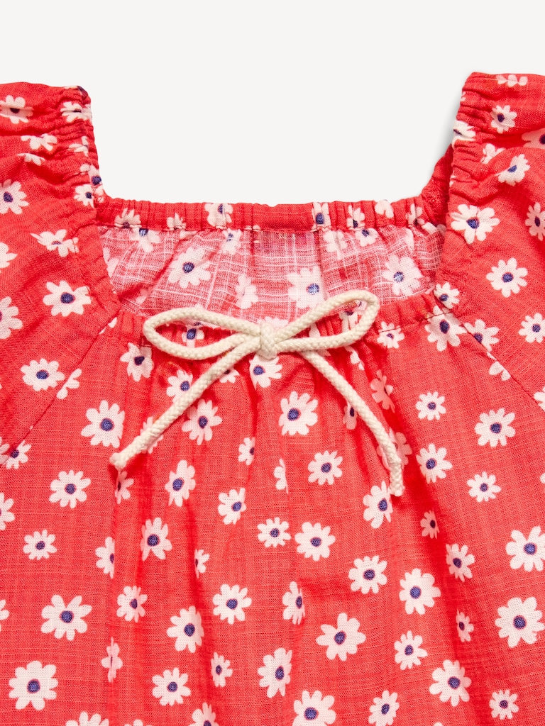 Printed Retro Swing Dress for Toddler Girls