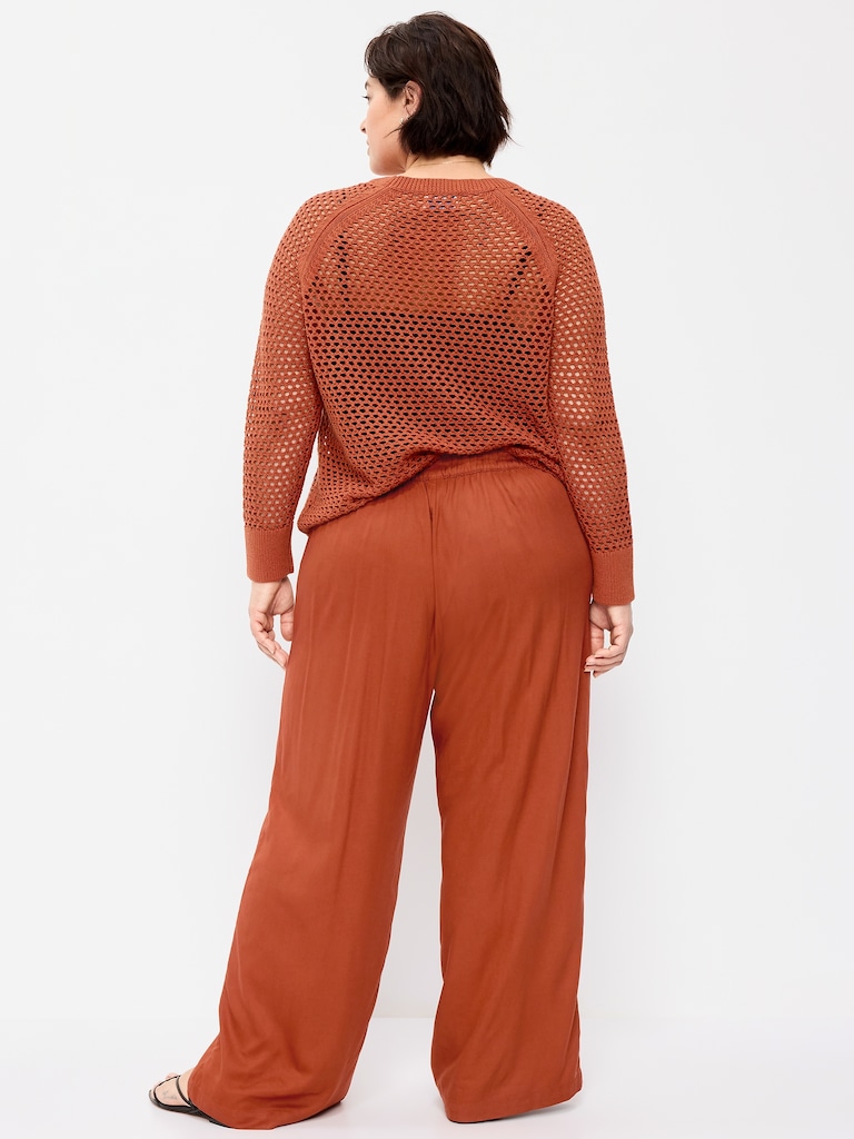 High-Waisted Playa Wide-Leg Pants