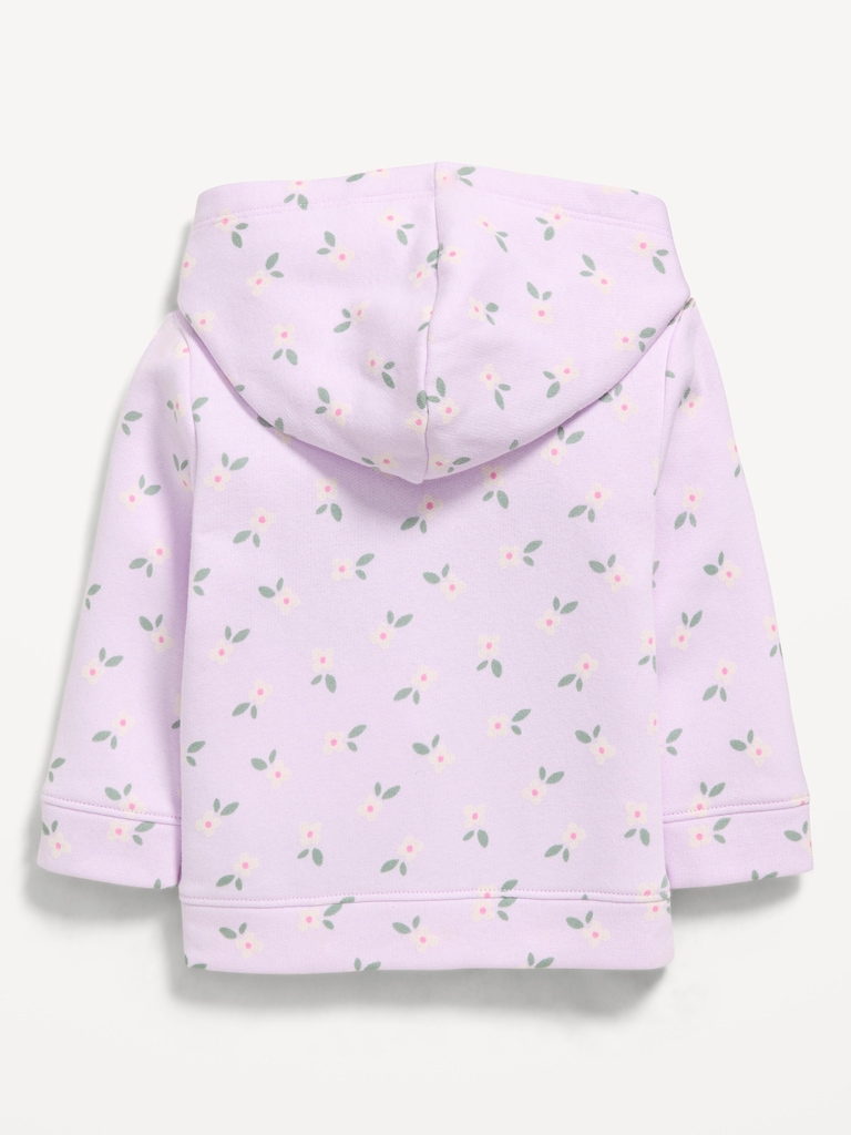 Printed Logo-Graphic Zip Hoodie for Baby