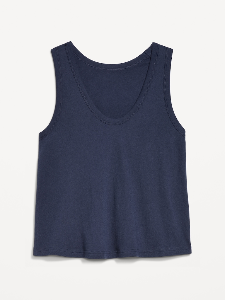 Relaxed Scoop-Neck Tank Top