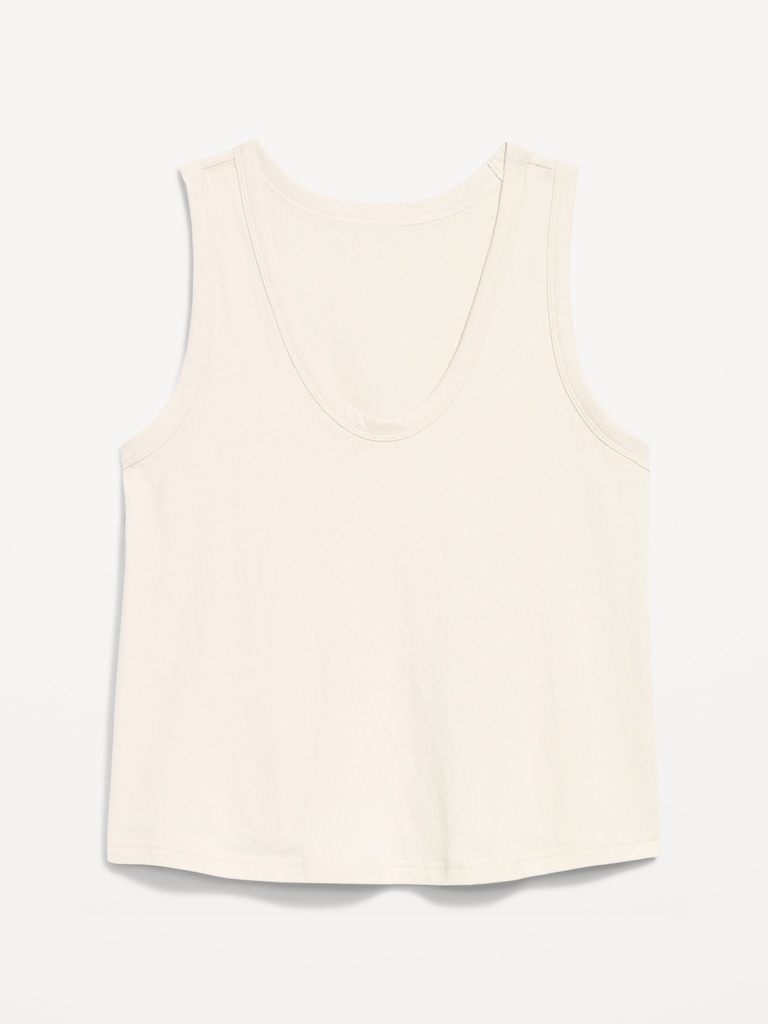 Relaxed Scoop-Neck Tank Top