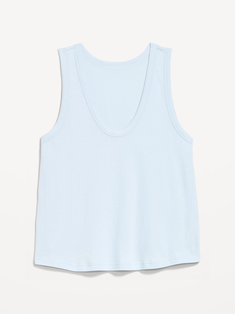Relaxed Scoop-Neck Tank Top