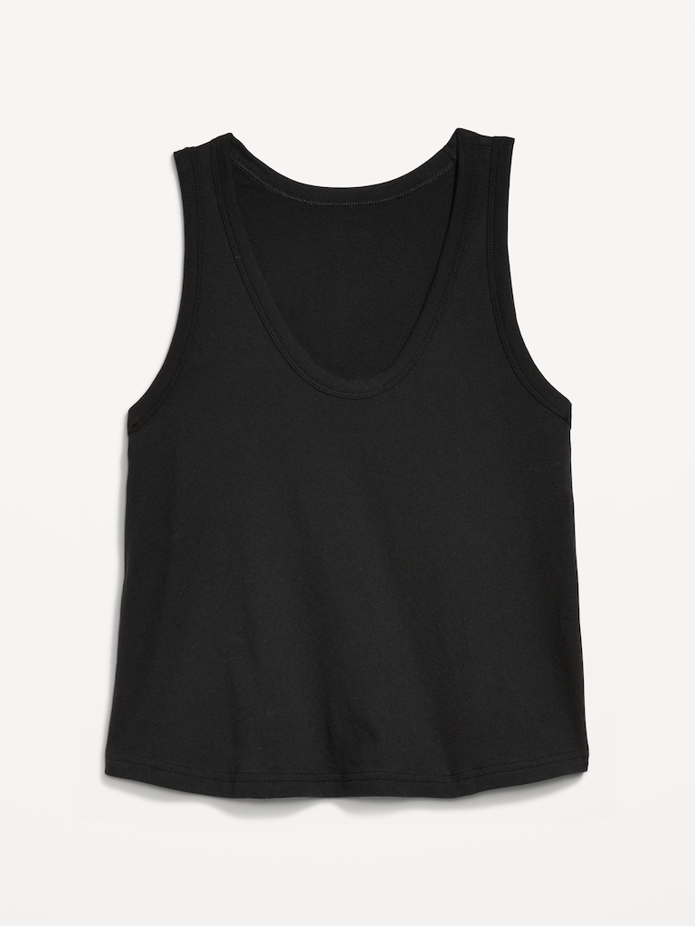 Relaxed Scoop-Neck Tank Top