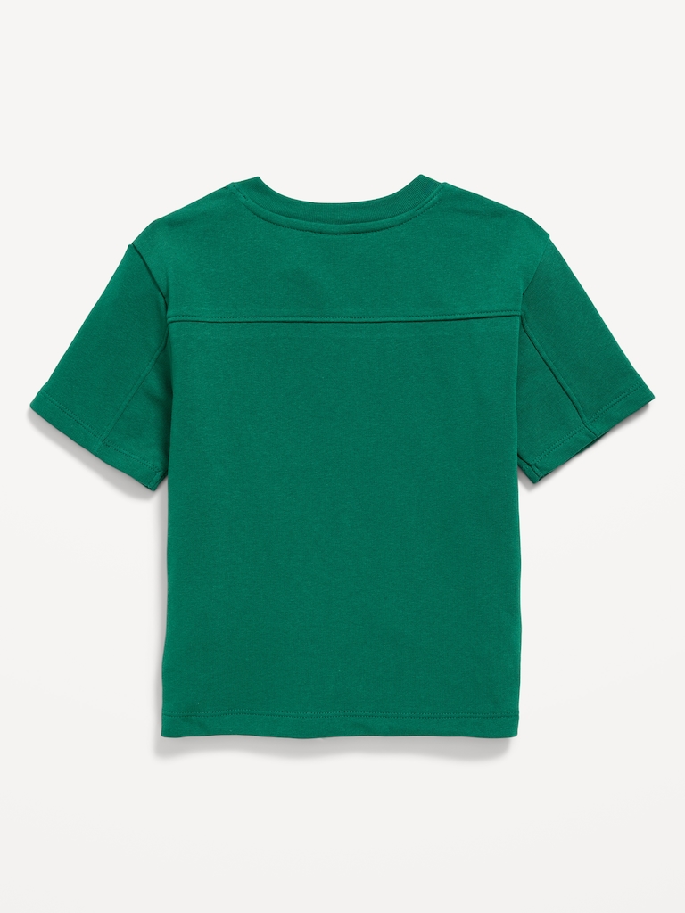 Oversized French-Terry Graphic T-Shirt for Toddler Boys