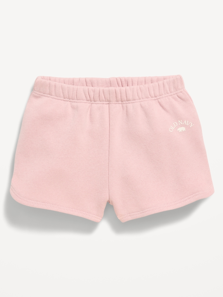 Logo-Graphic Dolphin-Hem Shorts for Baby