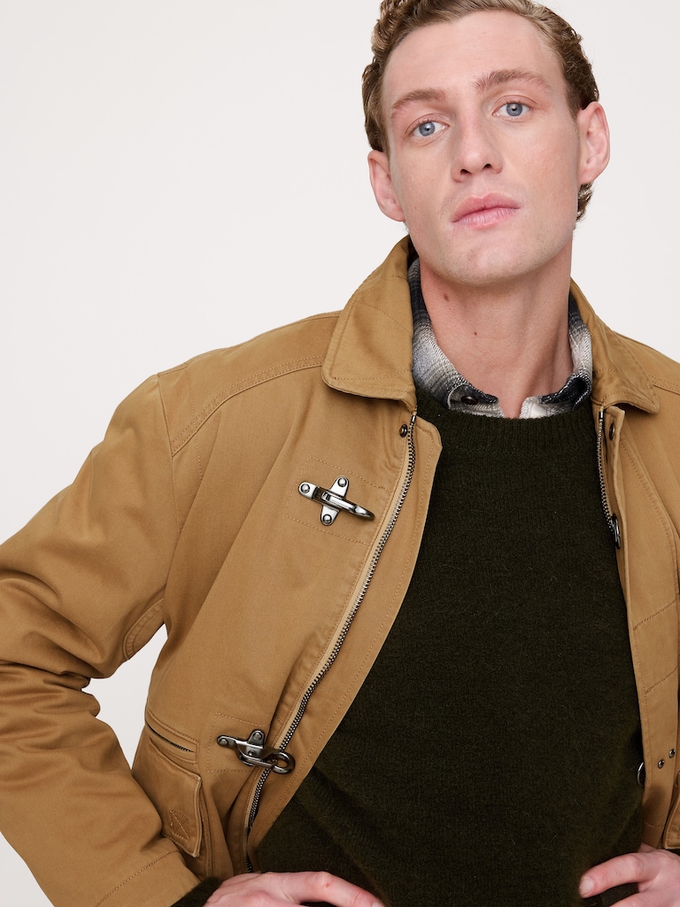 Cotton Fireman-Clasp Jacket
