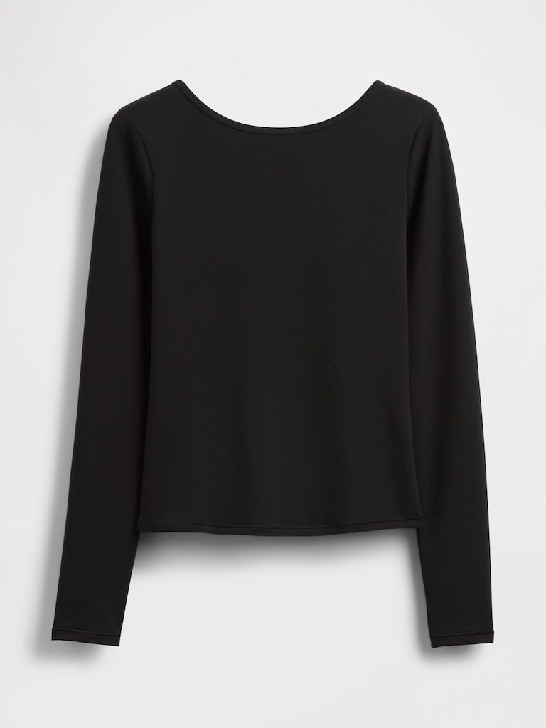 GapFit Smooth Boatneck T-Shirt