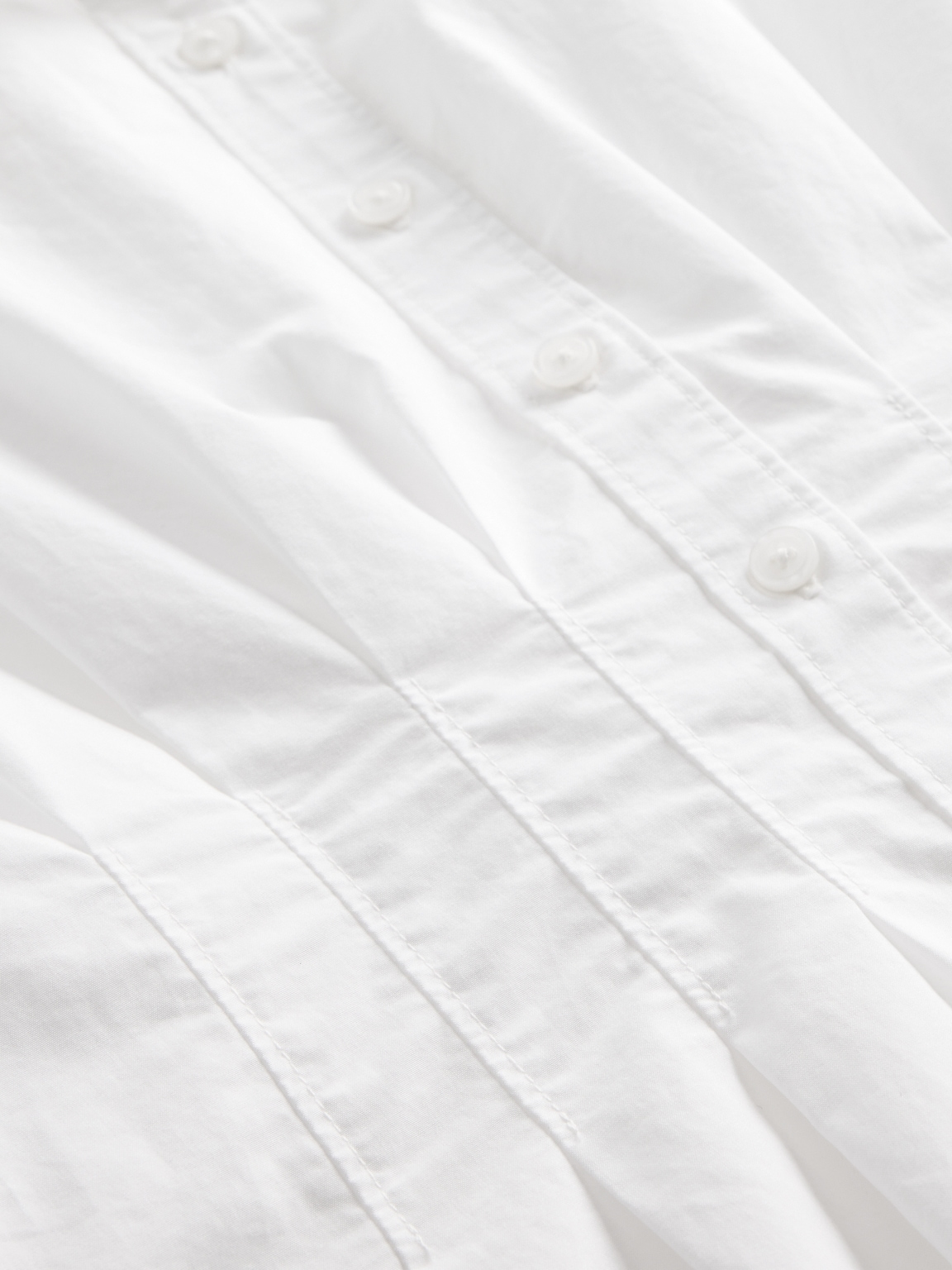 Poplin Cinched Midi Shirtdress