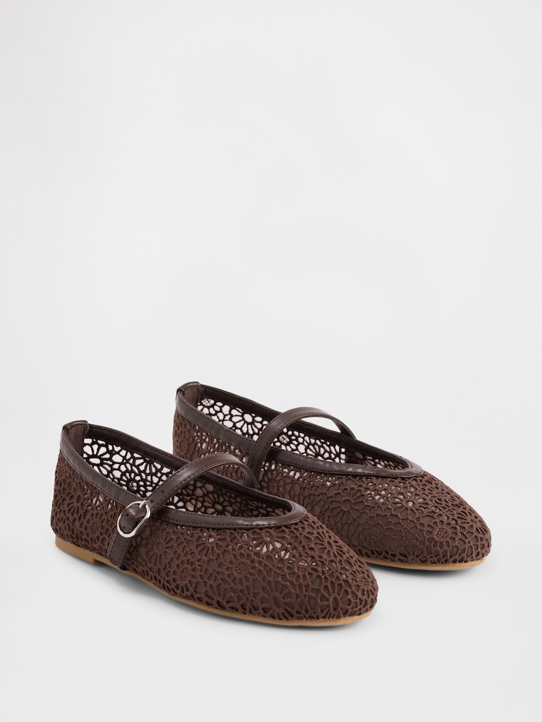 Kids Crochet Mary Jane Flats