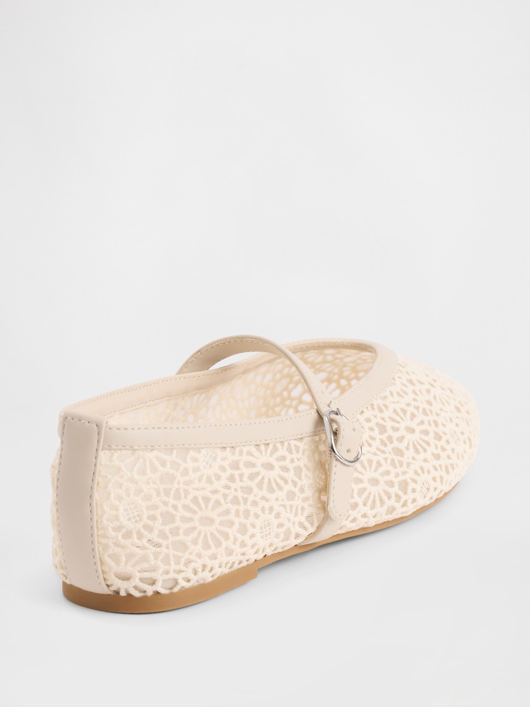 Kids Crochet Mary Jane Flats