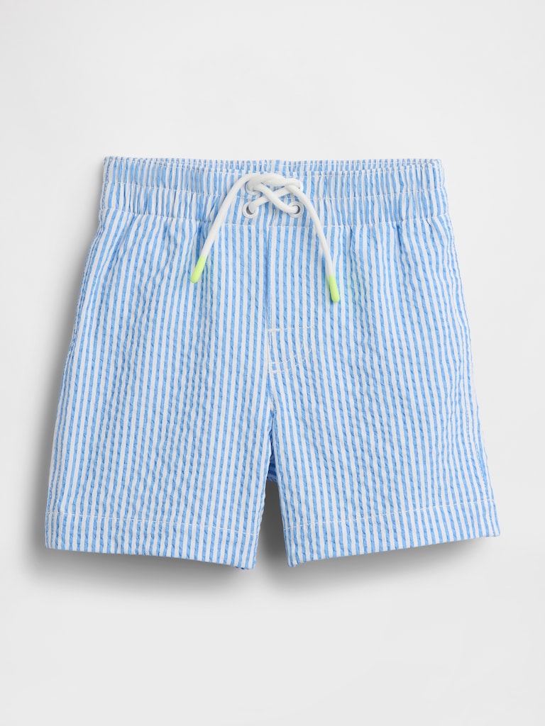 Baby & Toddler Seersucker Swim Trunks