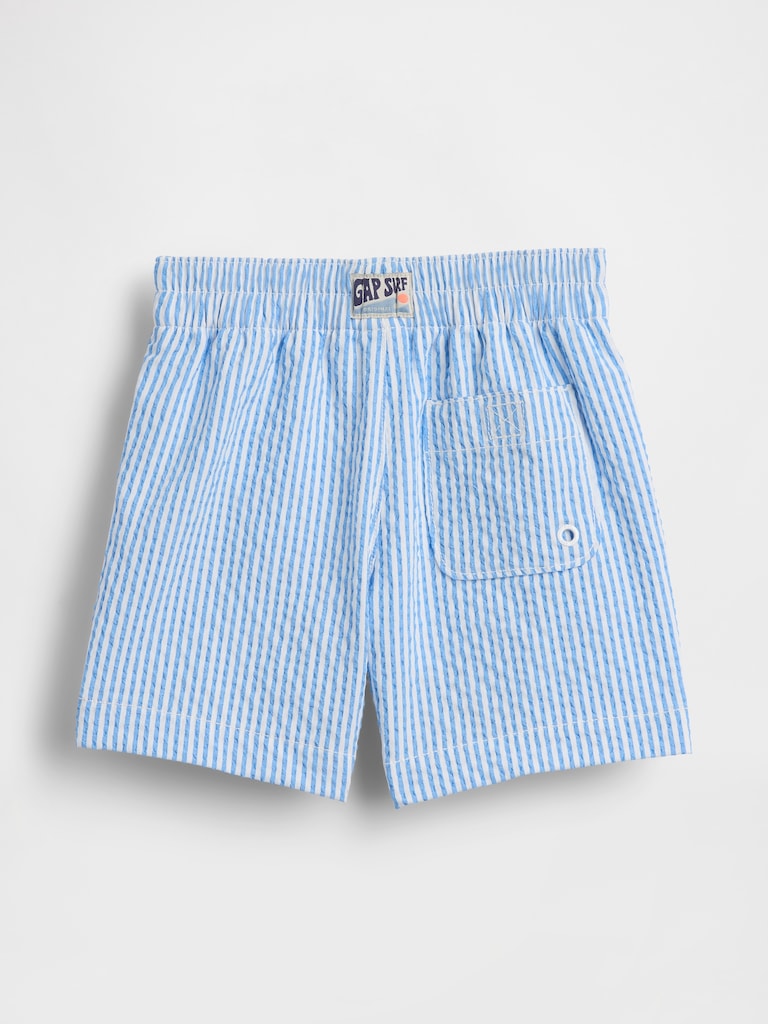Baby & Toddler Seersucker Swim Trunks