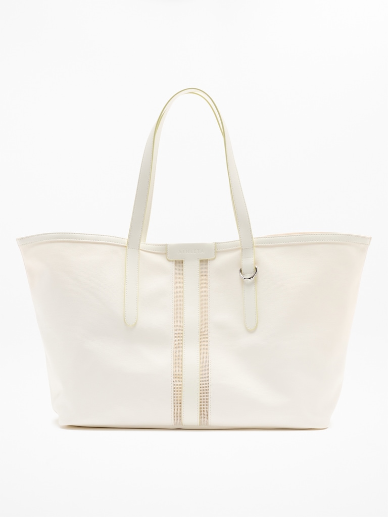 Coated Canvas Carry All Tote