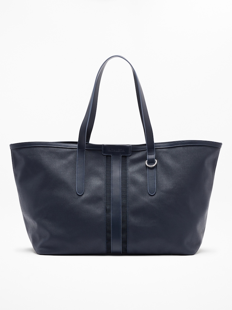 Coated Canvas Carry All Tote