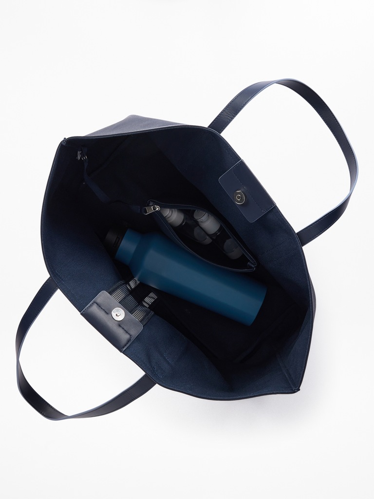 Coated Canvas Carry All Tote