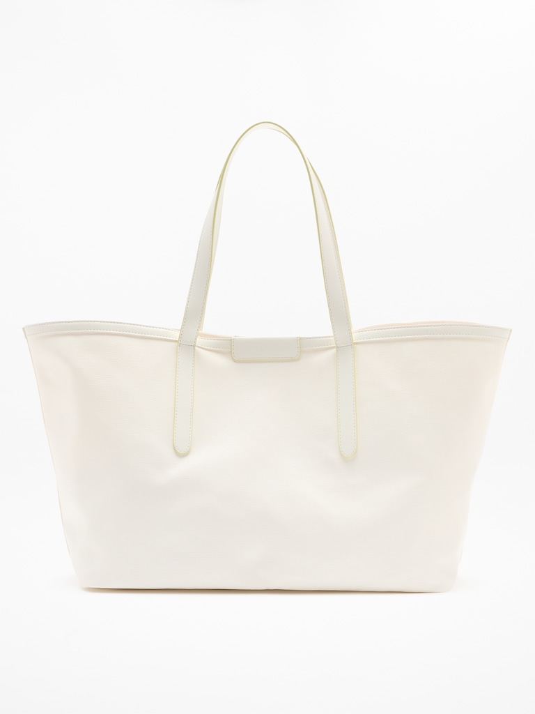 Coated Canvas Carry All Tote