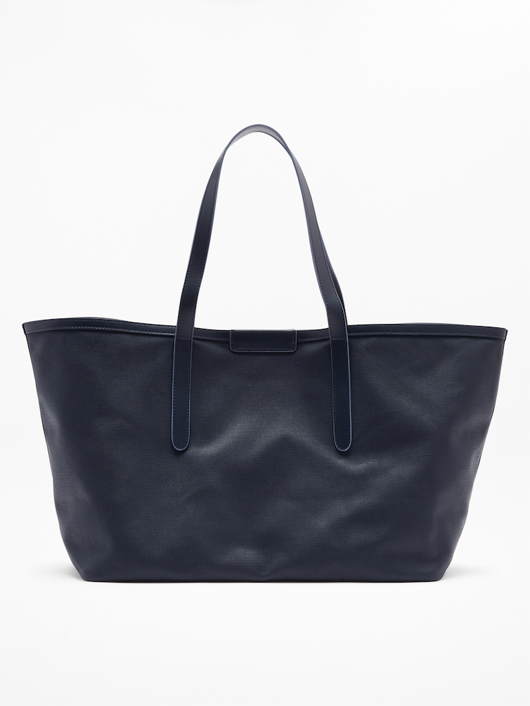 Coated Canvas Carry All Tote