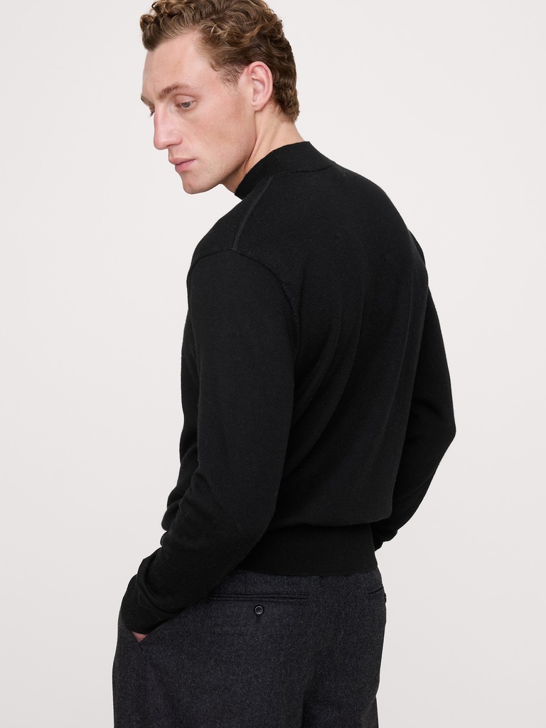 Merino Mock-Neck Sweater