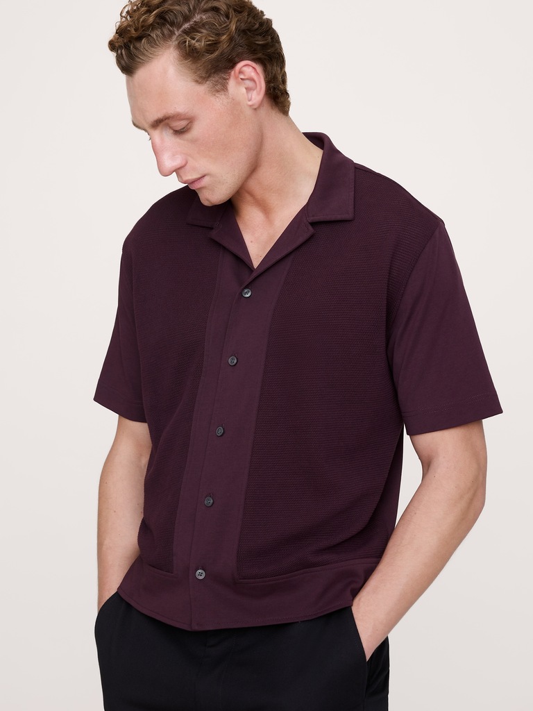 Cotton Mesh Resort Shirt