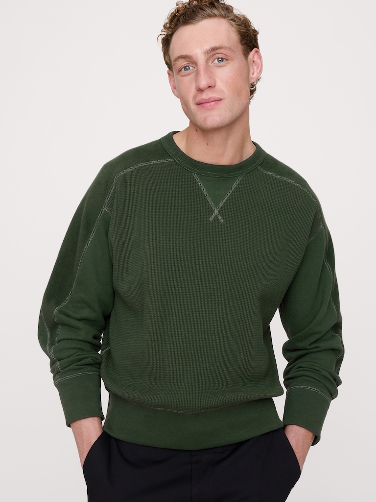 Patchwork Crew-Neck Sweatshirt