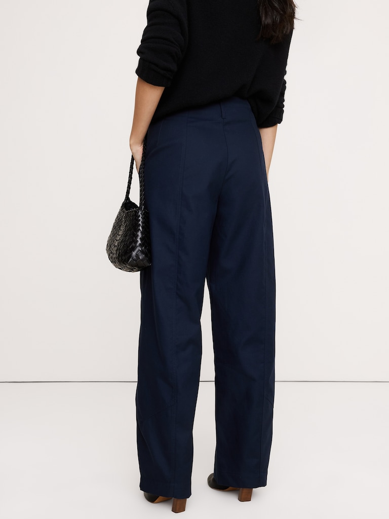 Ultra-High Rise Barrel Soft Chino