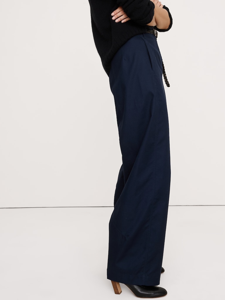 Ultra-High Rise Barrel Soft Chino