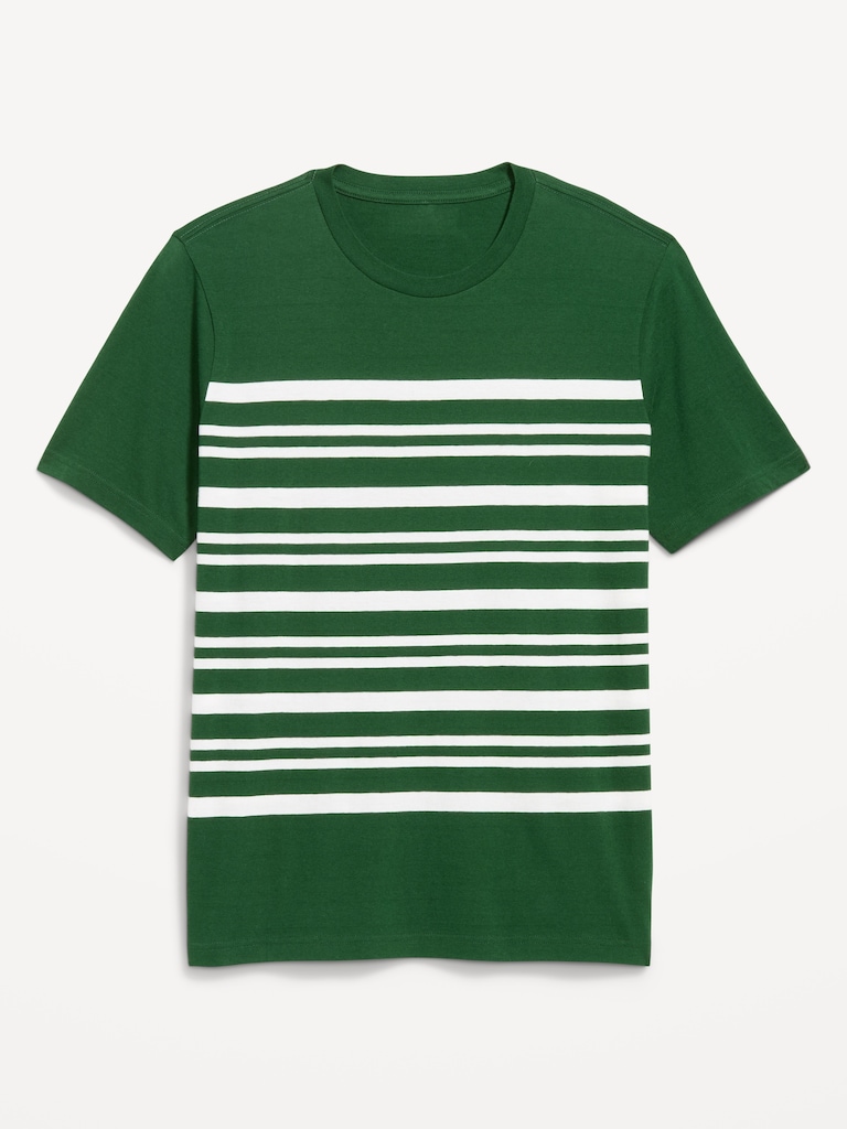 Crew-Neck Striped T-Shirt