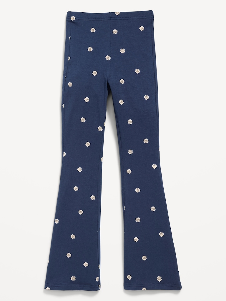 High-Waisted Flared Leggings for Girls