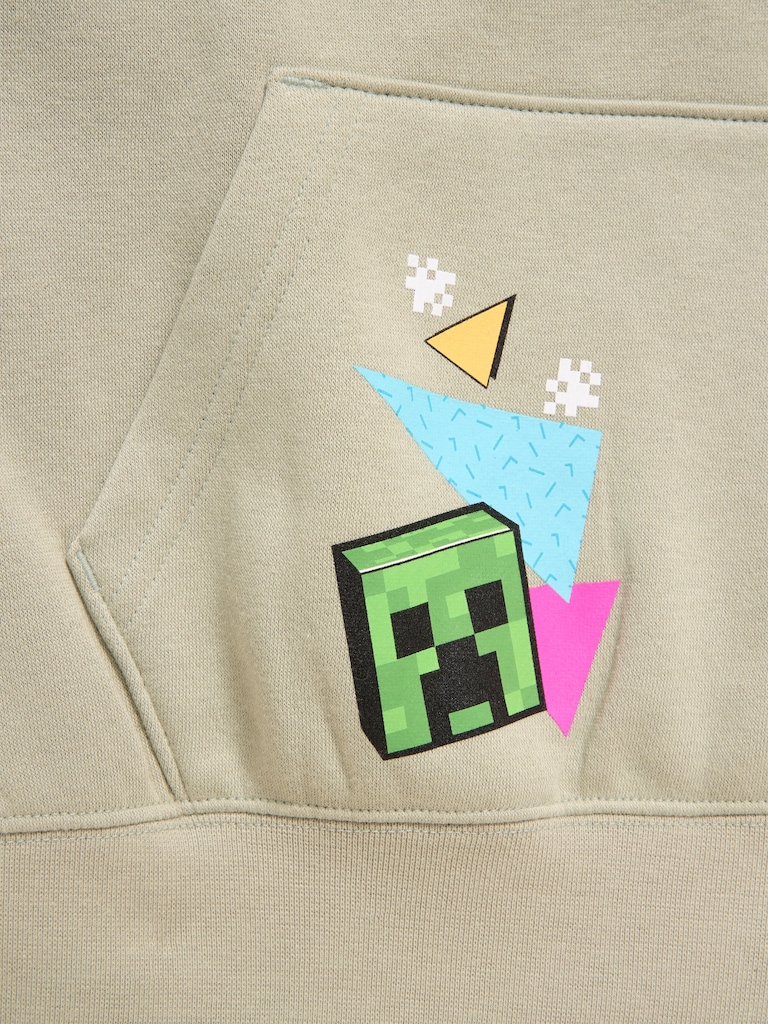Minecraft™ Oversized Gender-Neutral Graphic Pullover Hoodie for Kids