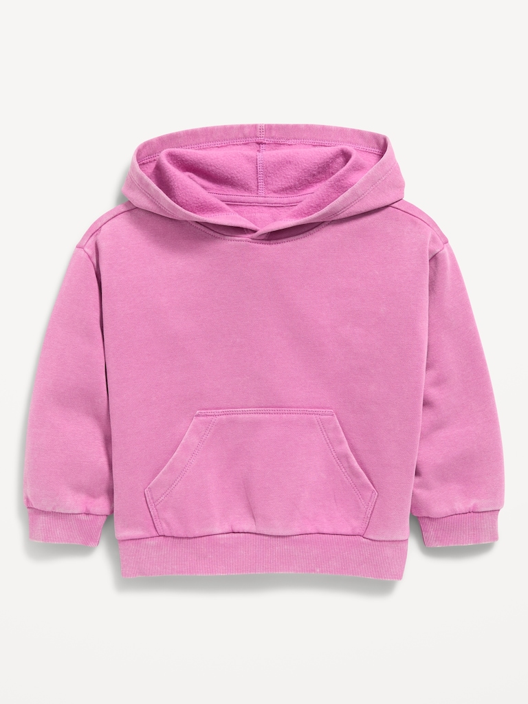 Oversized Boxy Washed Unisex Pullover Hoodie for Toddler