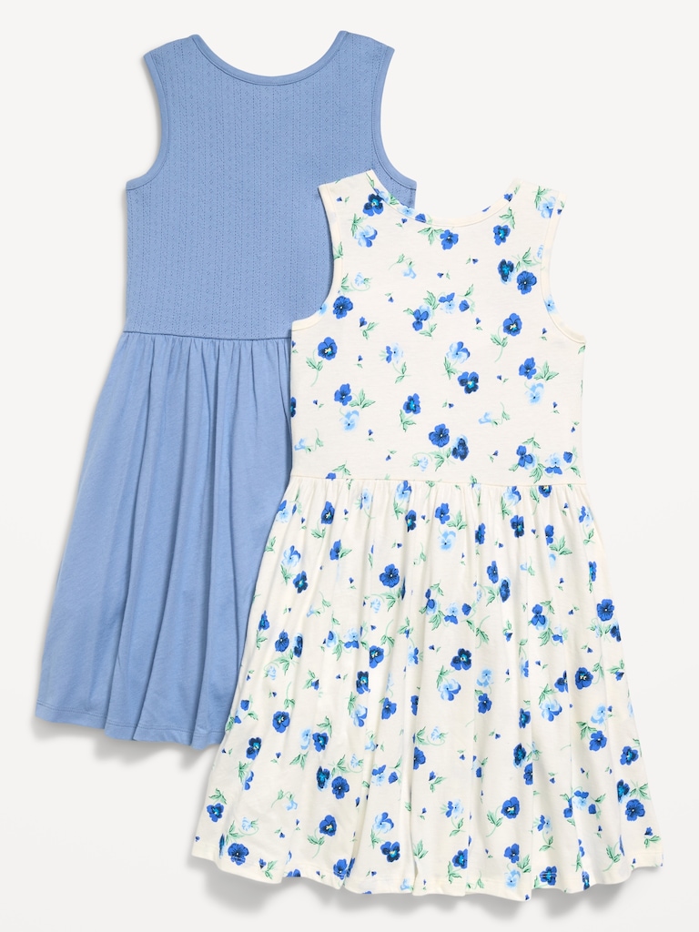 Sleeveless Fit and Flare Dress 2-Pack for Girls