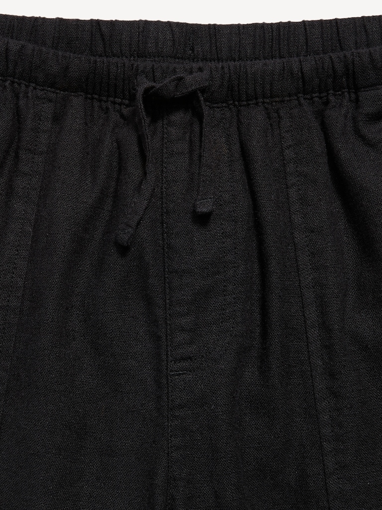 Pull-On Linen-Blend Pants for Girls